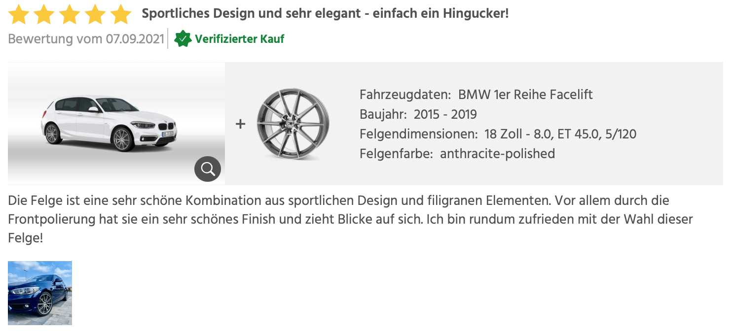 Kundenbewertung