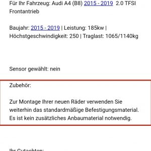 Kein Zubehör enthalten
