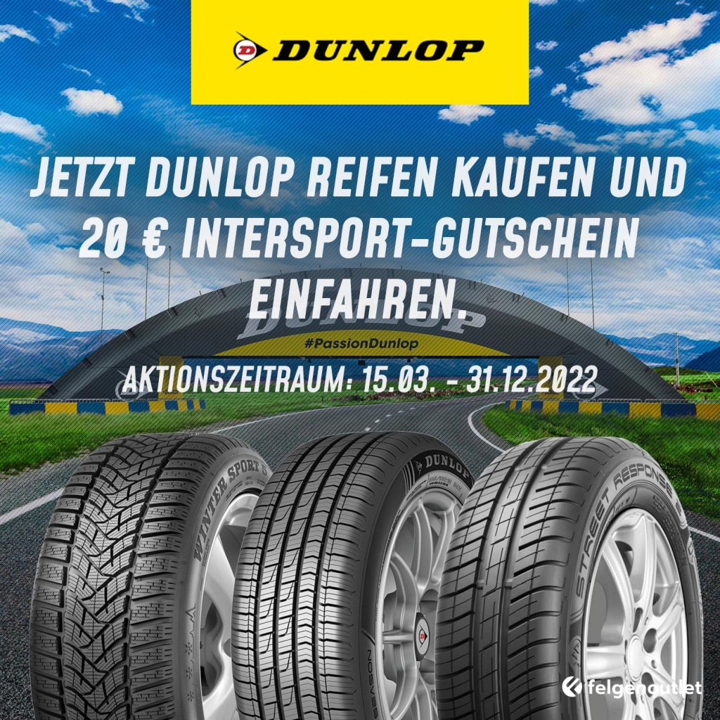 Dunlop Reifenaktion Frühjahr 2022
