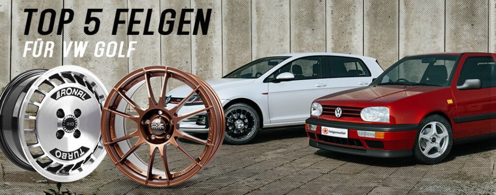 TOP 5 Felgen für VW Golf