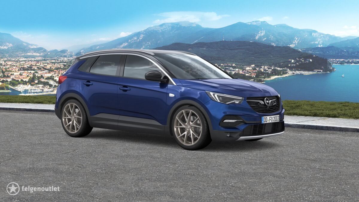 Alutec ADX.01 metallic platinum frontpoliert Opel Grandland X SUV