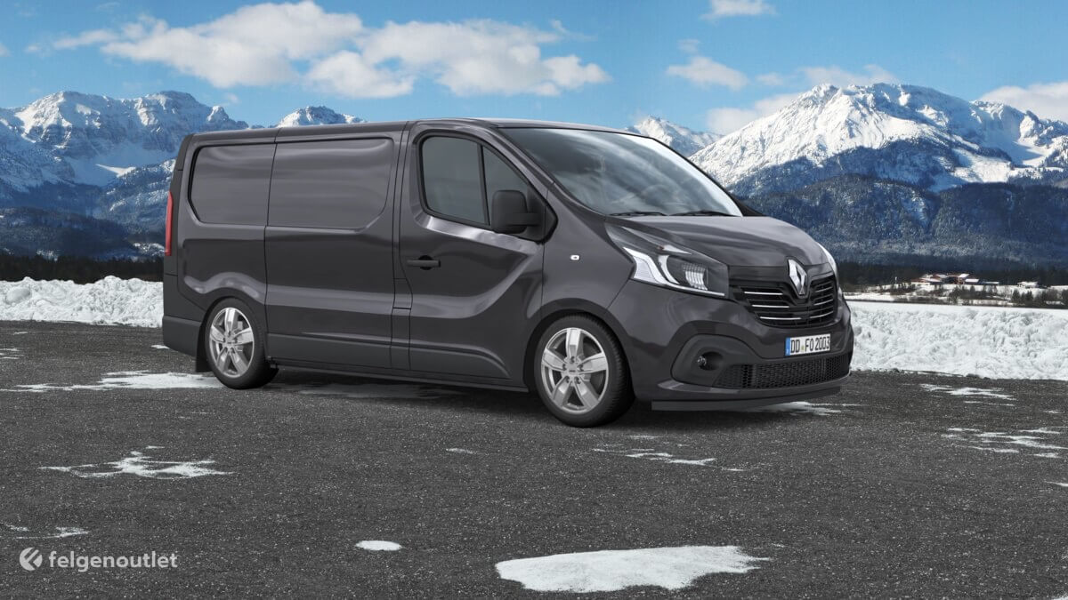 Autec Quantro 5-Loch brillantsilber Renault Trafic Transporter