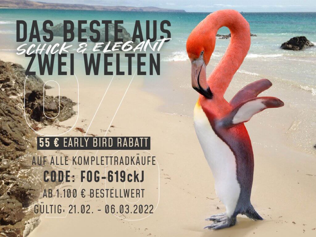 Early Bird Rabatt Aktion Frühling 2022