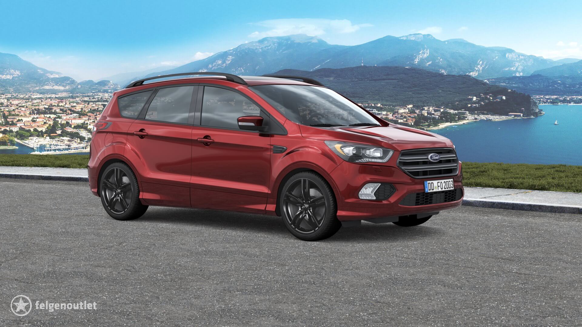 R3 Wheels R3H01 black Ford Kuga SUV