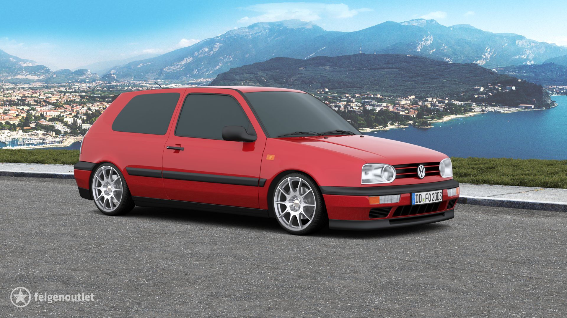 Speedline SL2 Marmora anthrazit-matt VW Golf III Schrägheck