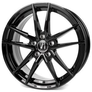 V1 Wheels V3 schwarz glänzend lackiert