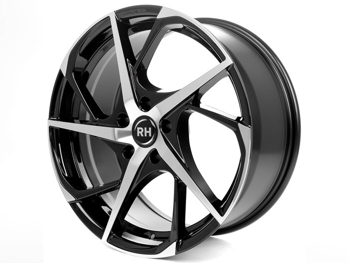 RH Alurad RB12 Schwarz voll poliert
