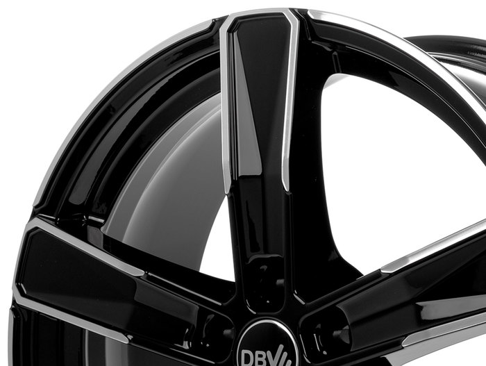 DBV 5SP 004 Schwarz, glänzend, Front poliert