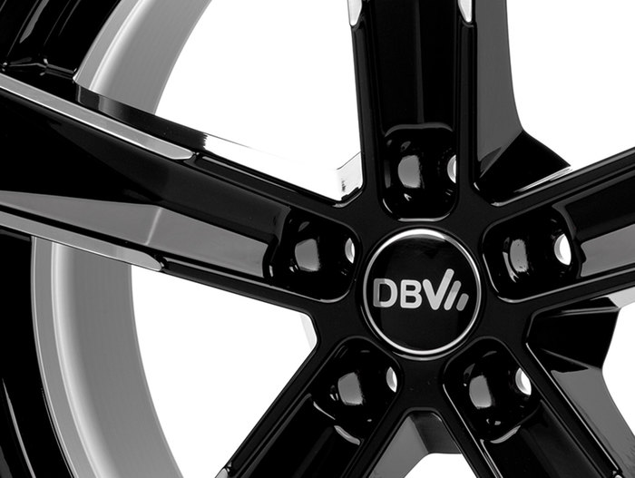 DBV 5SP 004 Schwarz, glänzend, Front poliert