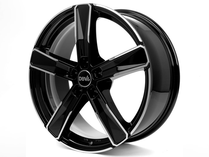 DBV 5SP 004 Schwarz, glänzend, Front poliert