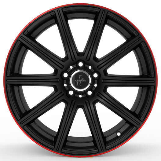 Keskin KT16 matt black lip red