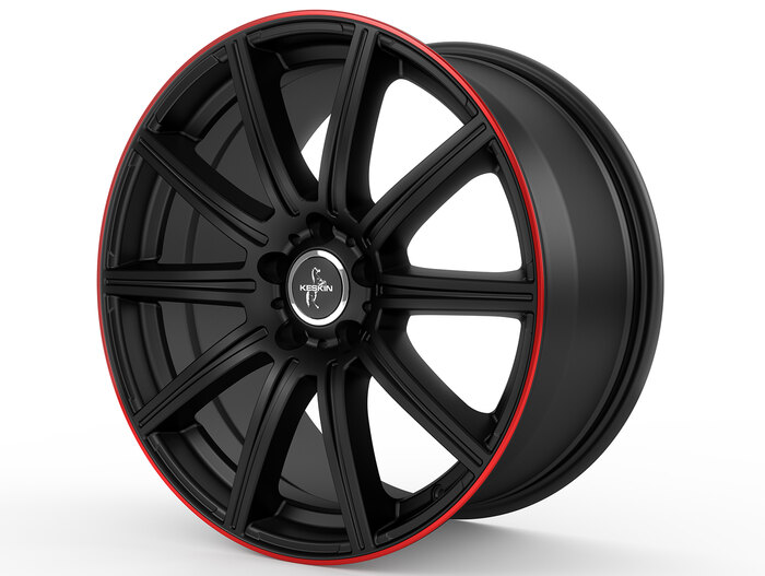 Keskin KT16 matt black lip red