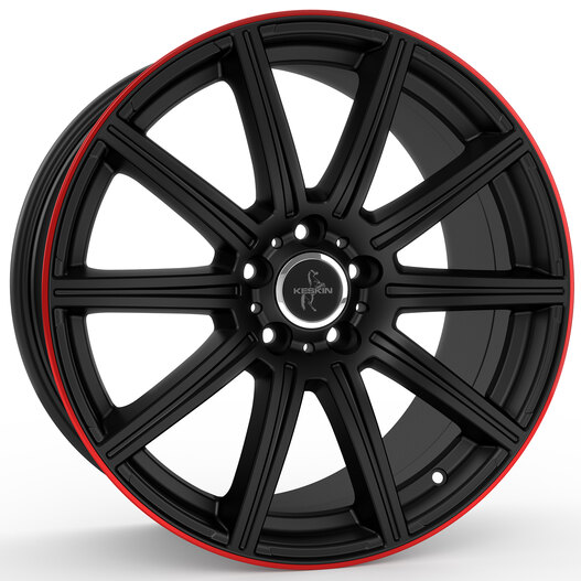 Keskin KT16 matt black lip red