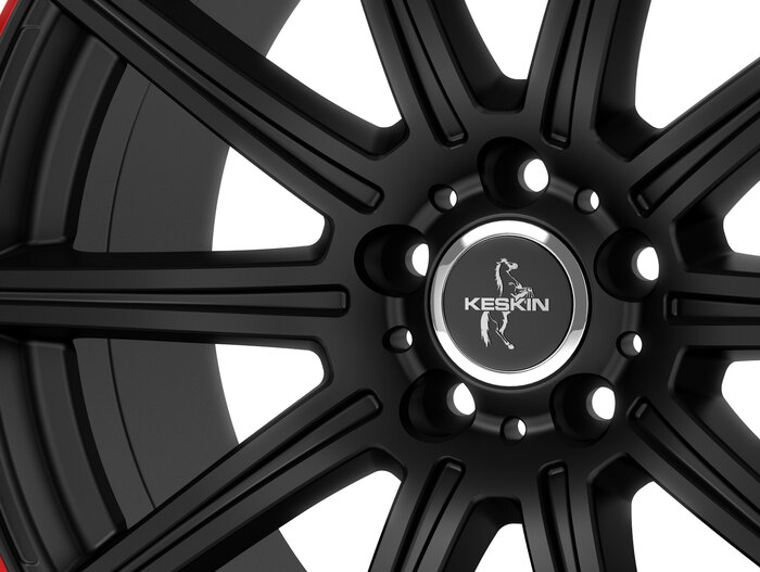 Keskin KT16 matt black lip red