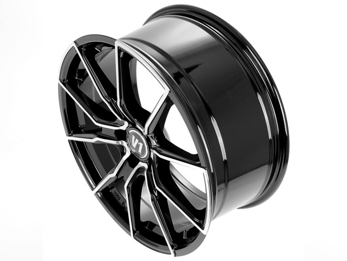 V1 Wheels V1 SP+ Black Front Polish