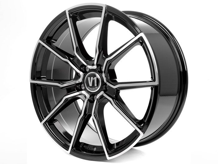 V1 Wheels V1 SP+ Black Front Polish