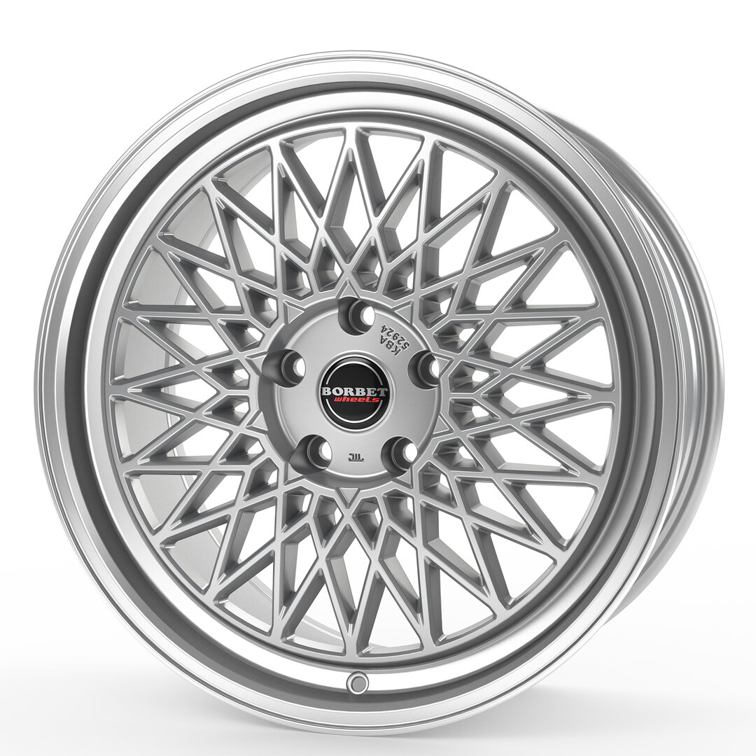 Borbet B silver rim polished