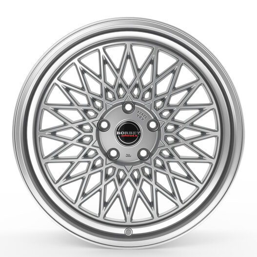 Borbet B silver rim polished