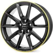 Borbet LX18 black matt rim yellow