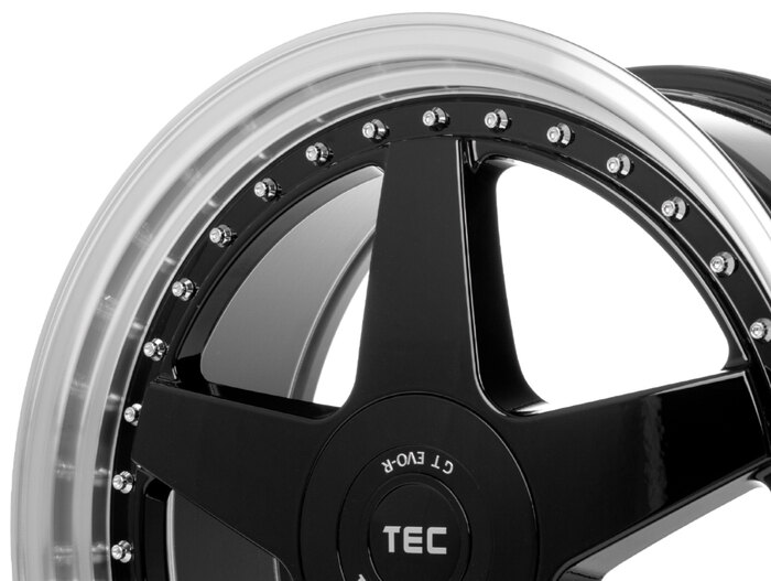 Tec Speedwheels GT EVO-R Schwarz-Glanz-Hornpoliert