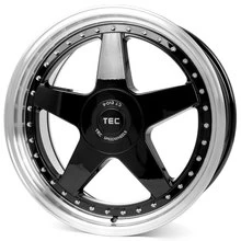 Tec Speedwheels GT EVO-R Schwarz-Glanz-Hornpoliert