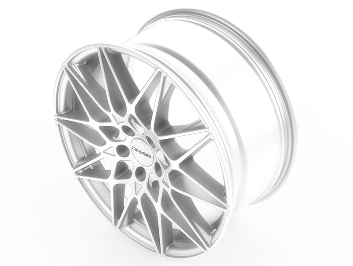 Carmani 18 Knut white silver