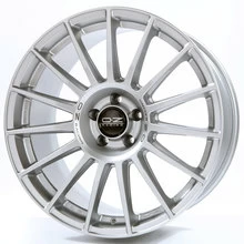 OZ Superturismo Dakar Matt Race Silver + Black Lettering