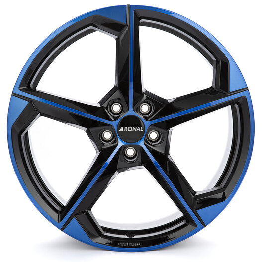 Ronal R66 Jetblack-Bluetinted