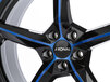 Ronal R66 Jetblack-Bluetinted