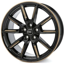 Borbet LX19 black glossy gold spoke rim