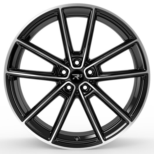 R³ Wheels R3H04 black-polished