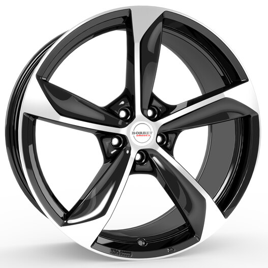 Borbet S black polished glossy