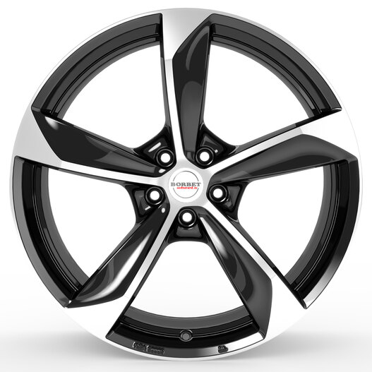 Borbet S black polished glossy