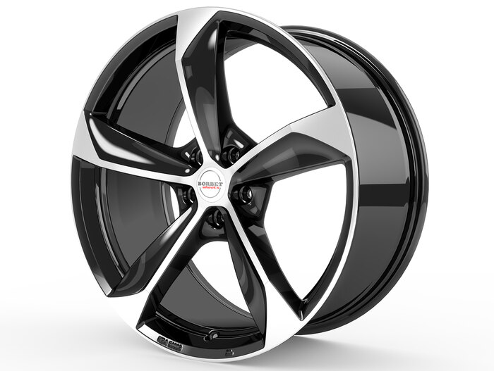 Borbet S black polished glossy