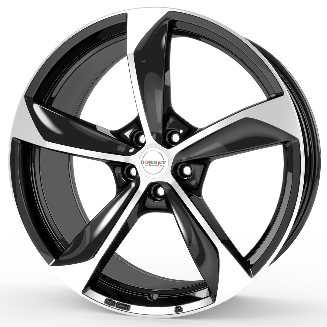 Borbet S black polished glossy