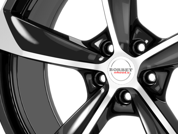 Borbet S black polished glossy