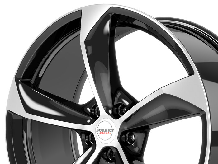 Borbet S black polished glossy
