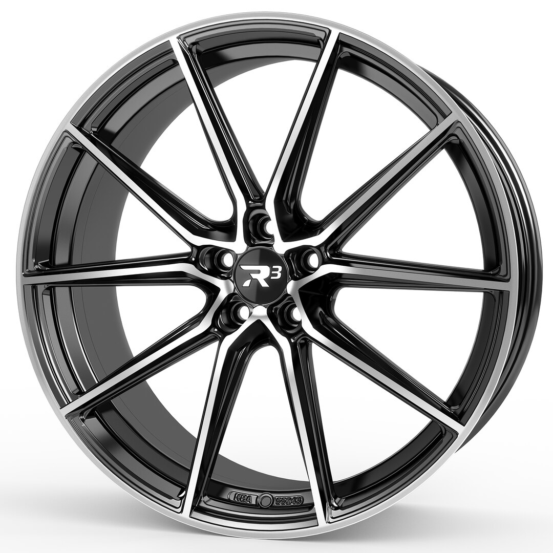 R³ Wheels R3H05 bicolor black-polished