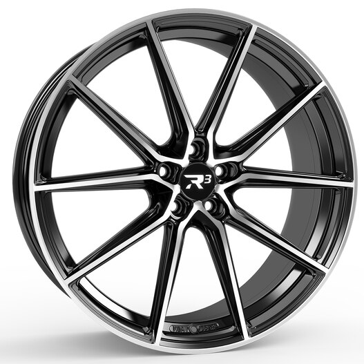 R³ Wheels R3H05 bicolor black-polished