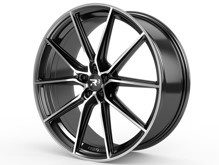 R³ Wheels R3H05 bicolor black-polished