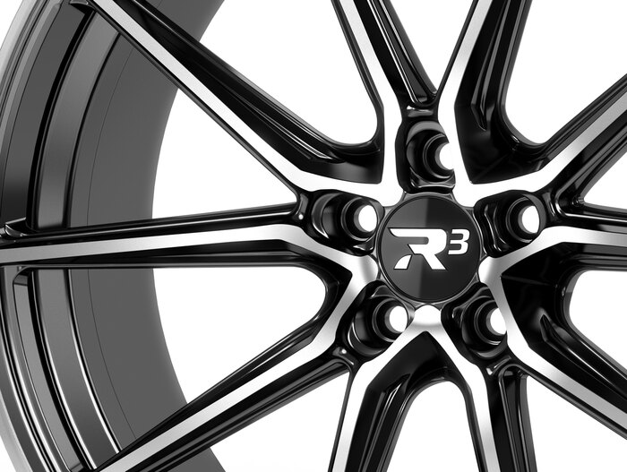R³ Wheels R3H05 bicolor black-polished