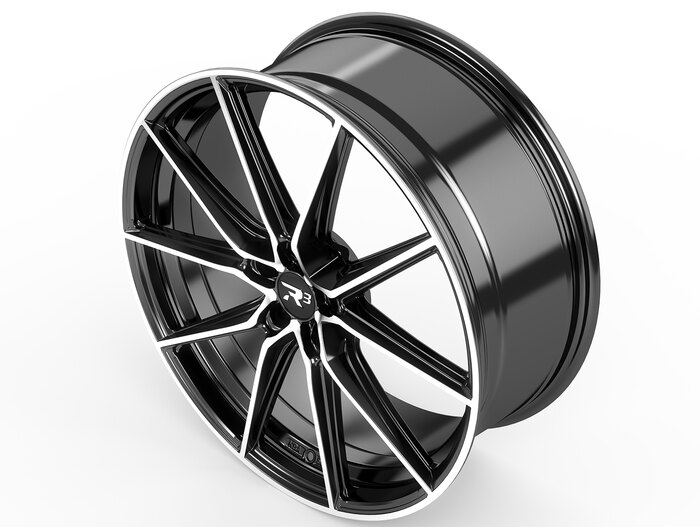 R³ Wheels R3H05 bicolor black-polished