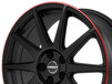Borbet GTX black matt rim red