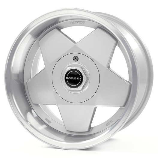 Borbet A silver polished