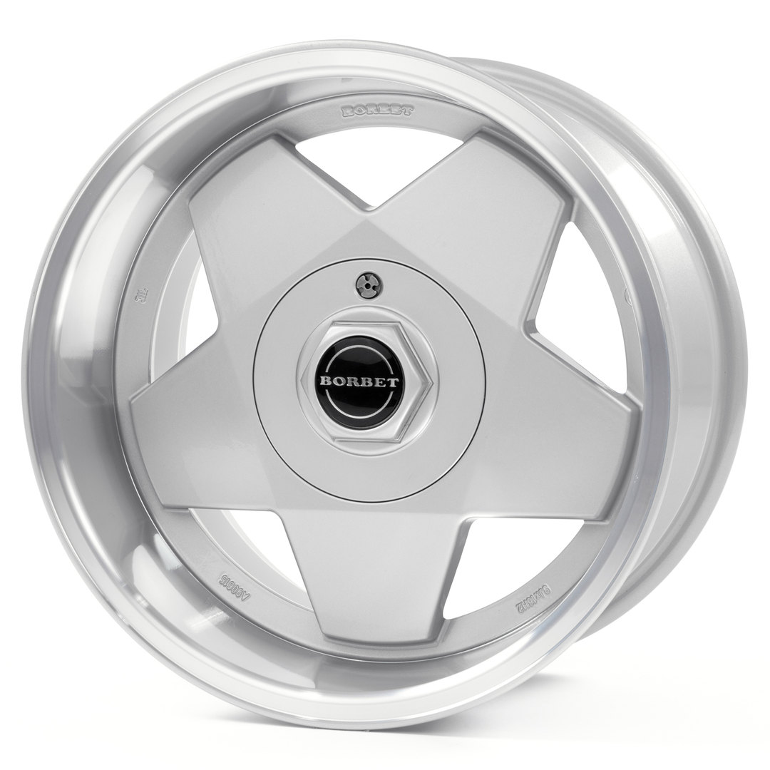 Borbet A silver polished