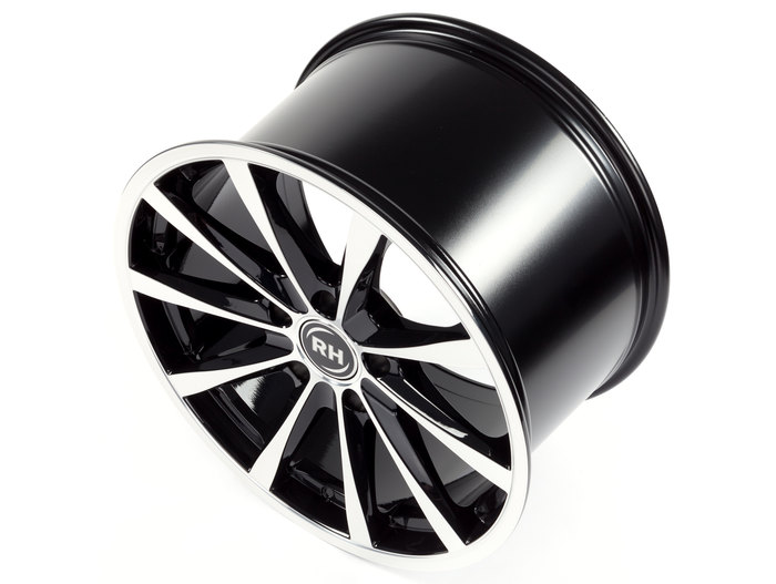 RH Alurad GT-Rad Schwarz voll poliert