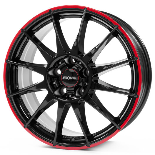 Ronal R54 Jetblack-Redrim