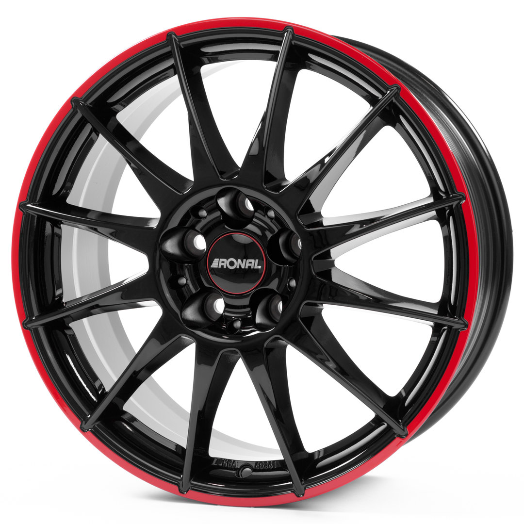 Ronal R54 Jetblack-Redrim