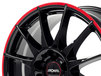 Ronal R54 Jetblack-Redrim
