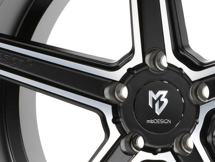 MB Design KV1 DC Mattschwarz poliert